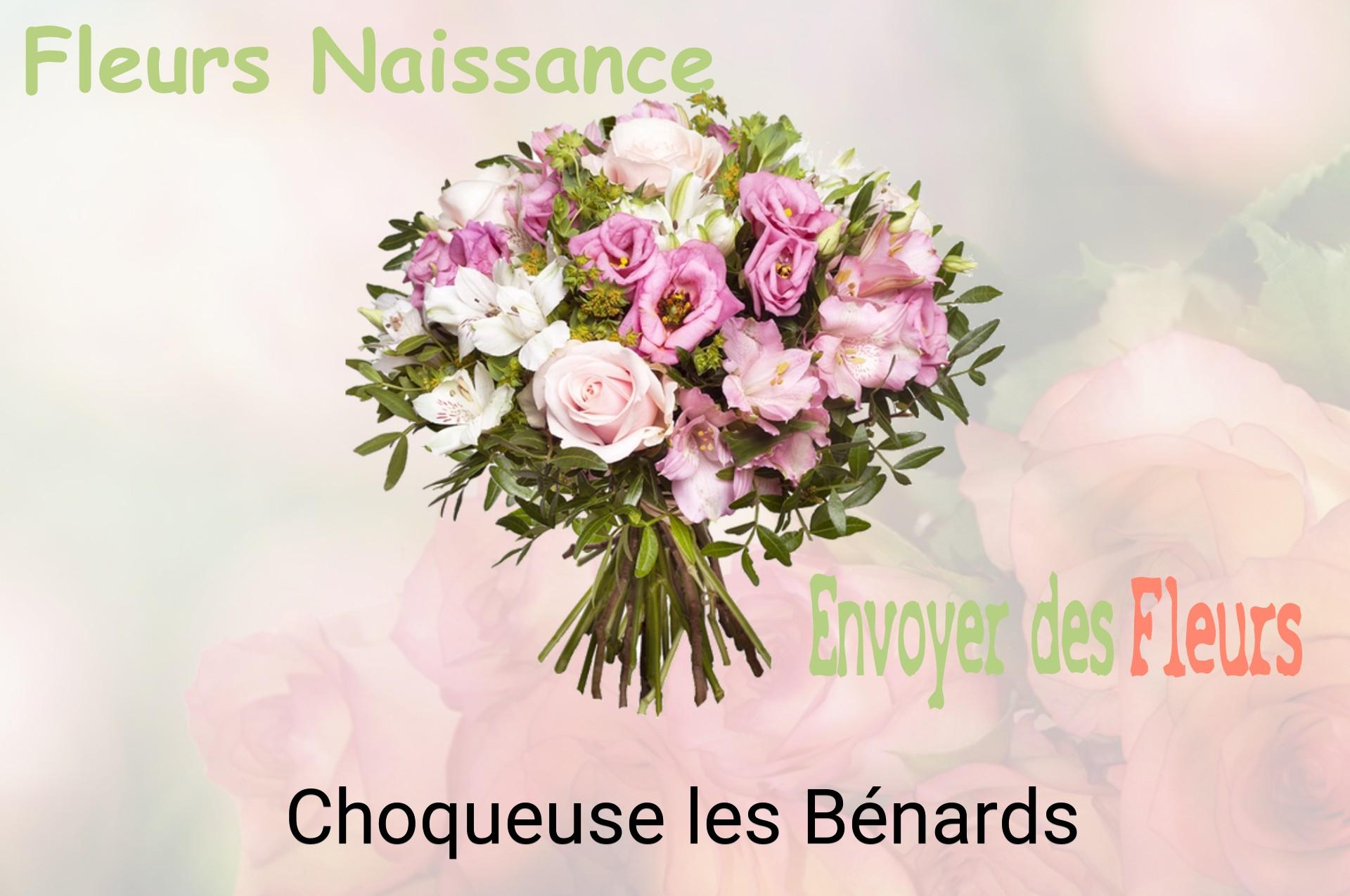 Bouquet de fleurs de naissance livré à Choqueuse-les-Bénards